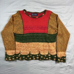 VTG Bill Baber Knit Sweater Handmade in Scotland Colorblock Sm Cottage Fair Isle